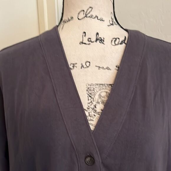 Madewell Gray Button Closure Cardigan Sweater Academia  Contemporary Work Office - Picture 4 of 9